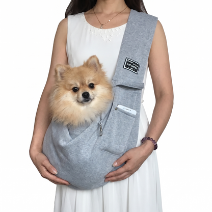 Bindle Everyday Sling™ - Cross-body sling pet carrier with built-in safety tether